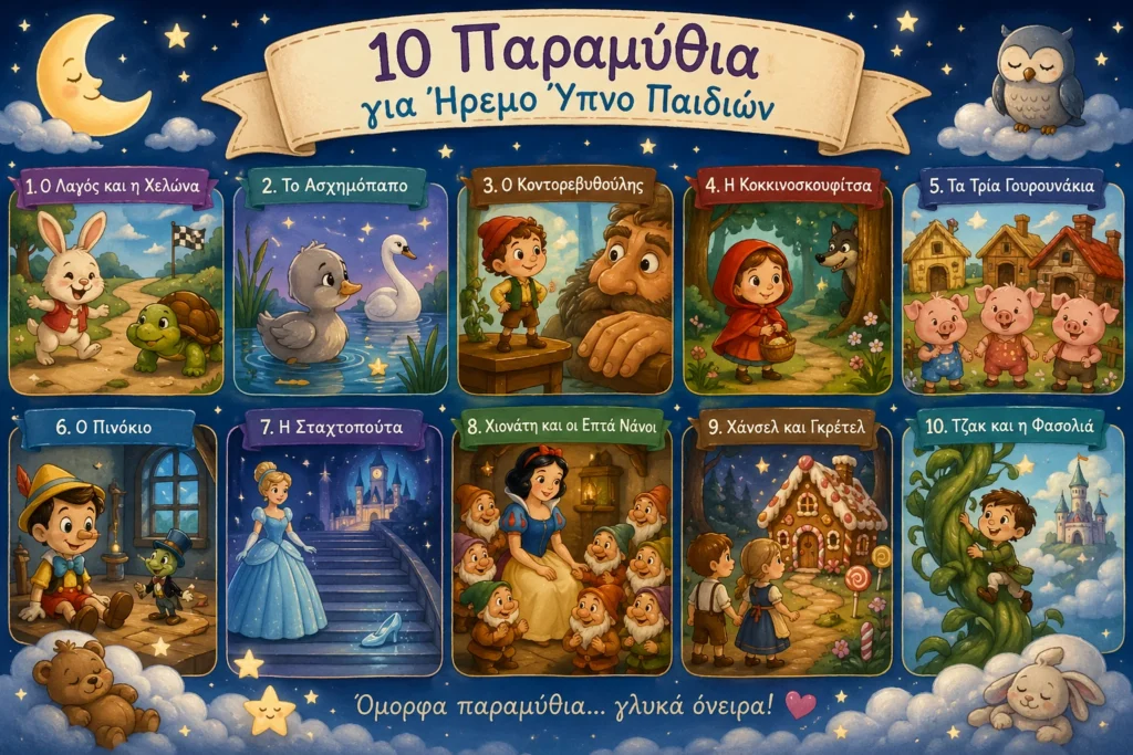 10 Παραμύθια για Ήρεμο Ύπνο Παιδιών 1 10 παραμύθια για ήρεμο ύπνο